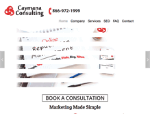 Tablet Screenshot of caymana.com